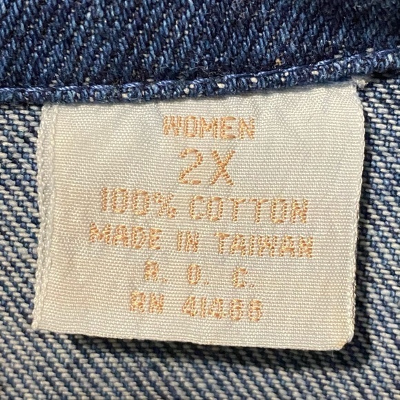 For You By Spiegel Jackets Blazer Women’s 2X Cotton Blue Jean‎ - Picture 4 of 14